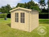 Wooden Shed Oslo 2.3x1.8x2.22 m, 28 mm, Natural