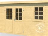 Wooden Shed Asker 3.8x2.3x2.11 m, 28 mm, Natural