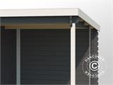 Wooden Shed Tartu w/ overhang 4.81x2.92x2.11 m, 28 mm, Dark Grey