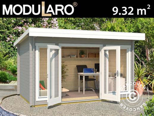 Wooden Cabin Lugano 2.5x3.9x2.34 m, 34 mm, Light Grey