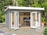 Wooden Cabin Lugano 2.5x3.9x2.34 m, 34 mm, Light Grey