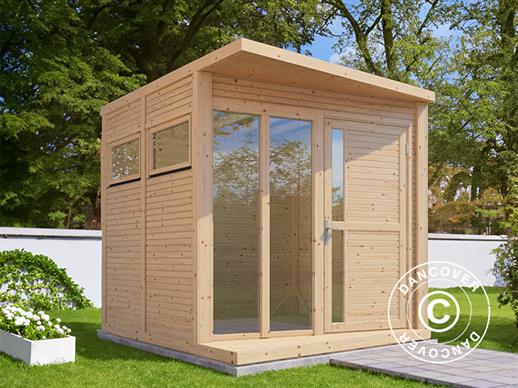 Houten blokhut, Bertilo Concept, 2,34x2,97x2,27m, Naturel