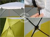 Work tent, FleXshelter PRO+, 1.8x1.8x2 m, PVC, Flame-retardant, Yellow/White