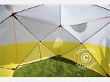 Work tent, FleXshelter PRO+, 2.1x2.1x2 m, PVC, Flame-retardant, Yellow/White